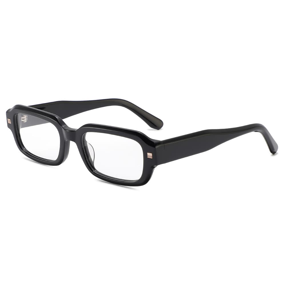 Faye Bloom rectangle glasses in Black