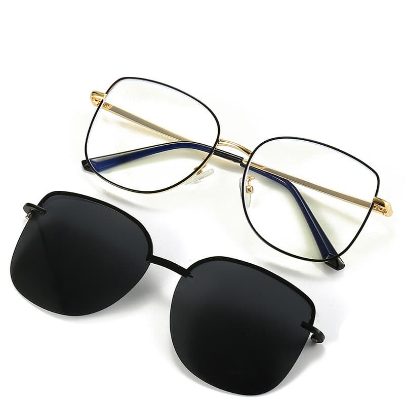 Sienna Willow cat eye glasses in Black Gray