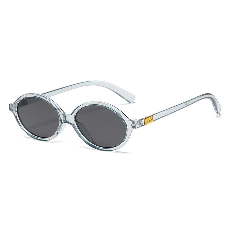 Winter Rain oval glasses in Clear Gray