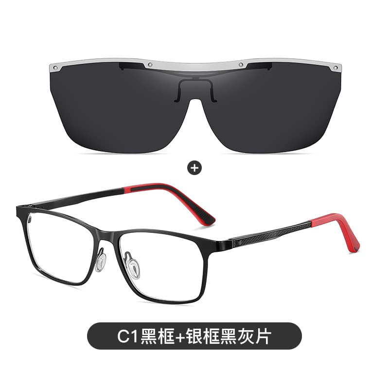 Haven Hill rectangle glasses in Black