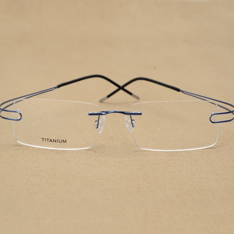 Reed Summer rimless glasses in Blue