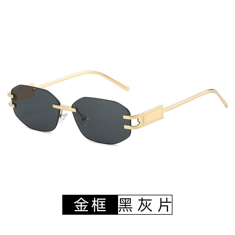Ellis Trail rimless glasses in Black Gray