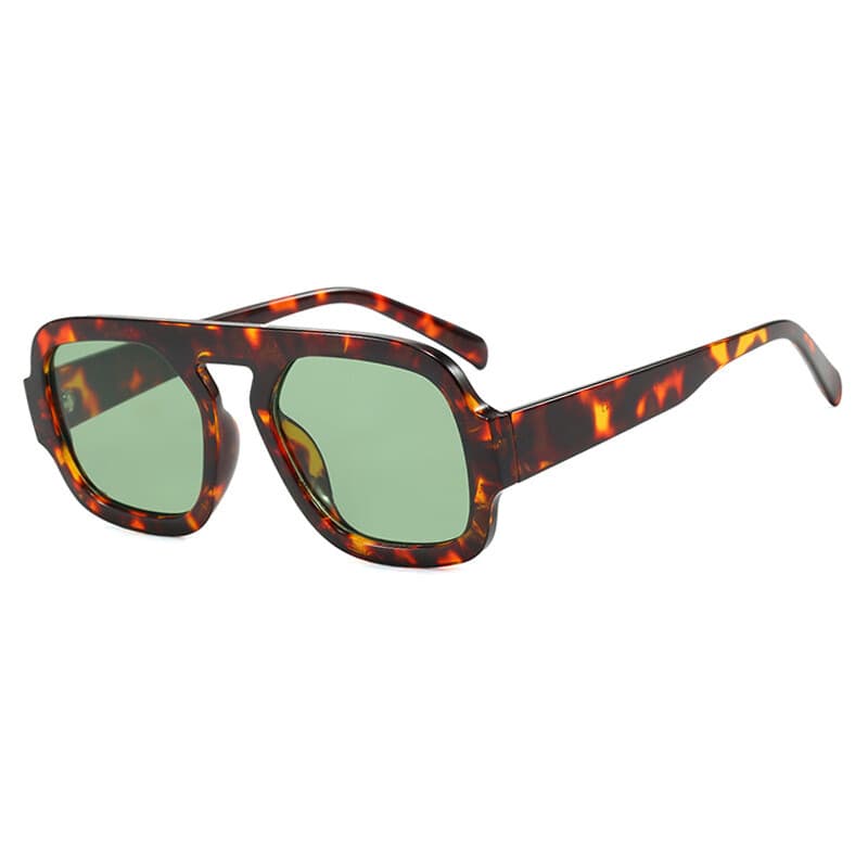Faye Lane aviator glasses in Douhuagreen