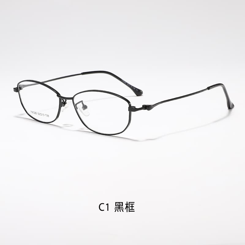 Fern Isle oval glasses in Black