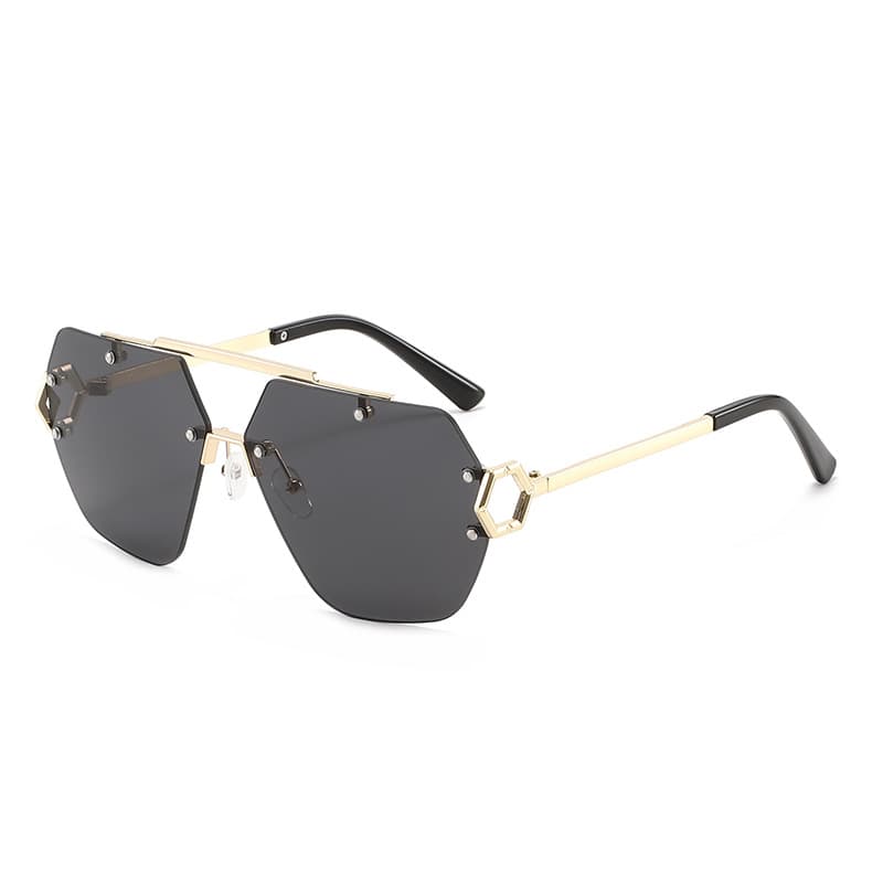 Atlas Hill rimless glasses in Black