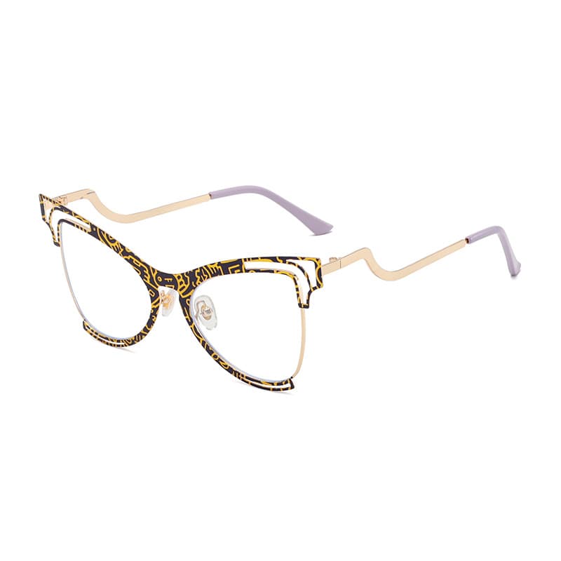 Opal Cove semi-rimless glasses in Leopard